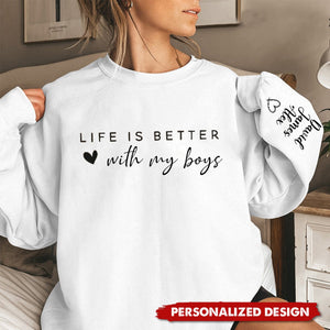 Life is Better -Personalized Couple Sweatshirt