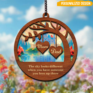 Personalized Memorial Suncatcher, Sympathy Gift, Loss Of Dad, Loss Of Mom
