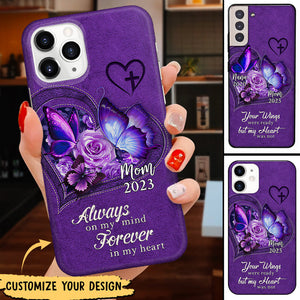 Your Wings were ready but my Heart was not Personalized Phone case