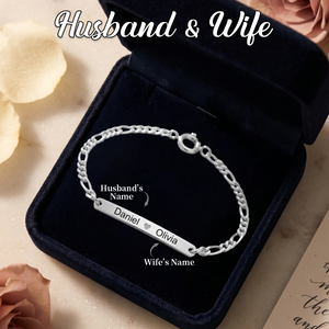 Personalized Engraved Name Bar Bracelet