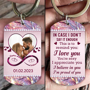 Personalized Couple Aluminum Keychain - This Is To Remind You