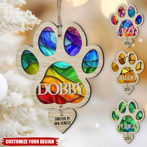 Personalized Dog Loss Rainbow Bridge Memorial Gift, Suncatcher Ornament