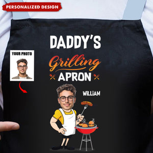 Father's Day Gift - Personalized Name & Photo Cooking Apron
