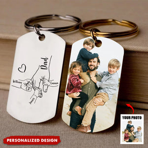 Personalized Dad Keychain For Father's Day Gift