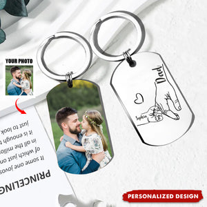 Personalized Dad Keychain For Father's Day Gift