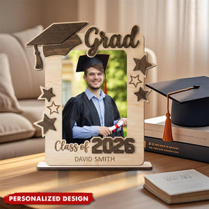 Personalized Graduation Photo Frame Plaque, Class of 2026
