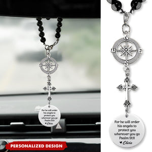 Carry A Piece Of You - Family Personalized Custom Cross Car Charm
