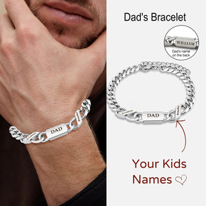 Personalized Kids Names Family Bracelet - Gift For Dad/Mom