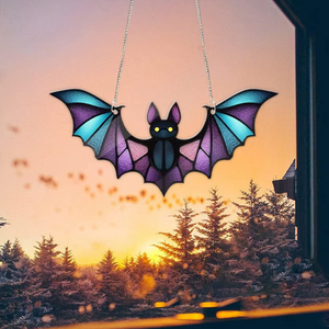 Bat Gothic Acrylic Window Hanging, Indoor Decor, Bat lovers gift