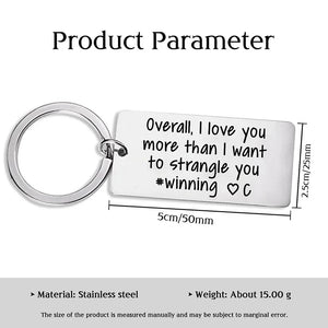 Personalized Letter Funny Keychain, Gifts for Couples