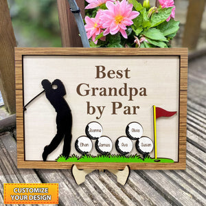 Personalized Best Dad Wood Sign, Father's Day Gift
