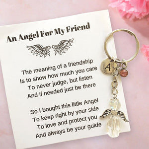 Personalized Guardian Angel Keychain For Best Friend