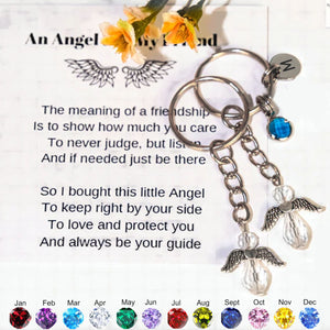Personalized Guardian Angel Keychain For Best Friend