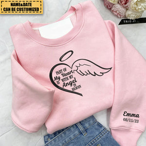 Part Of My Heart Is With My Angel In Heaven Sweatshirt