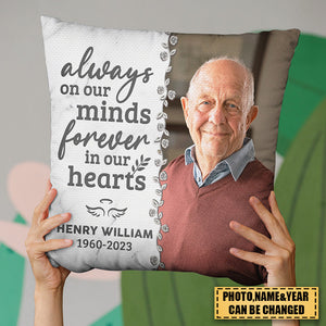 Custom Photo Have No Fear - Memorial Personalized Custom Pillow - Sympathy Gift For Family Members