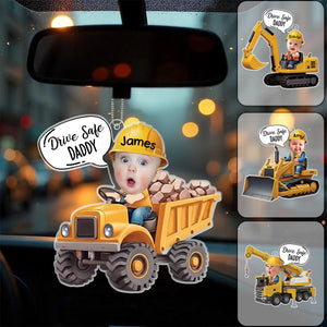 Personalized Kid Photo Truck Car Hanging Ornament