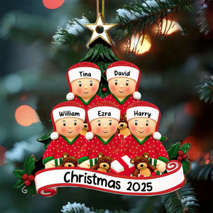 Personalized Wood Ornament, Gift For Family and Christmas Enthusiasts
