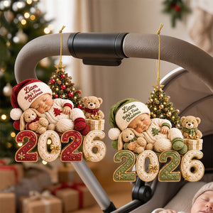 Personalized Baby's First Christmas Ornament,2026 Newborn Gift