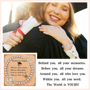The Aldventure Begins - 2025 Graduate Compass Bracelet