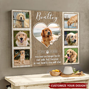 Custom Pet Memorial Photo Collage Canvas-Personalized Gifts For Pet Loss