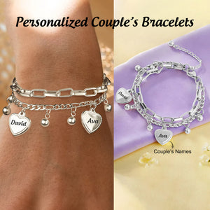 I Love You - Personalized Engraved Multistrand Bracelet