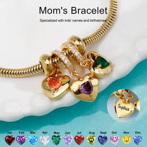 Personalized Birthstone Love Snake Bone Bracelet-Gift For Her