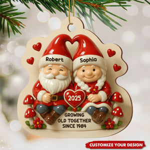 Growing Old Together Personalized Couple Christmas Ornament