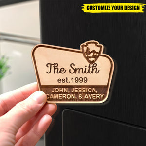 My Adventure Family - Personalized Family Fridge Magnet