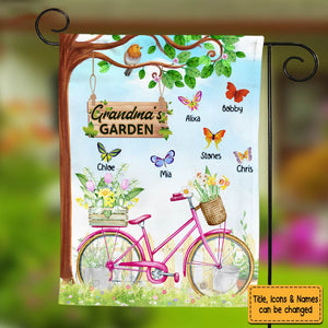 Gift For Grandma Bicycle Garden Flag