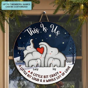 This Is Us - Personalized Custom Door Sign-Gift For Family