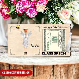 Personalized Graduation Money Holder, Class Of 2024 Graduation Gift