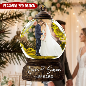 Personalized Wedding Photo Acrylic Ornament