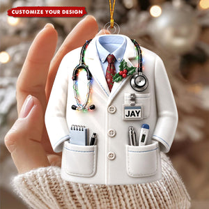 Personalized Doctor Christmas Ornament, Physician Gift