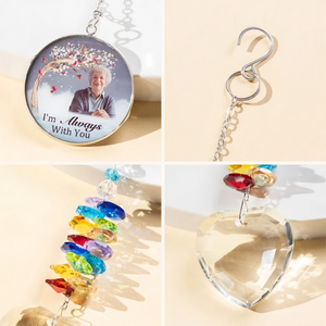 Personalized Crystal Photo Memorial Suncatcher