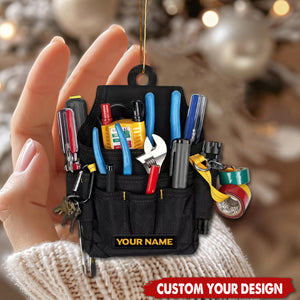 Personalized Electrician Tools Ornament, Electrician Christmas Gifts