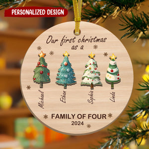 Personalized Custom Tree Wooden Ornament