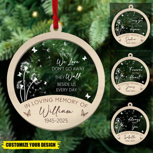 In Loving Memory Of - Personalized Mom Dad Remembrance Ornament