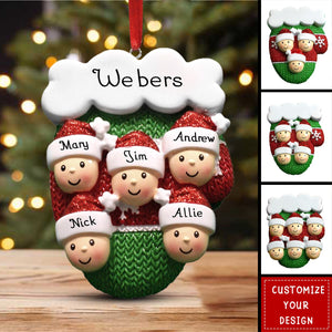 Happy Faces Christmas Name Customized Home Ornament Gift