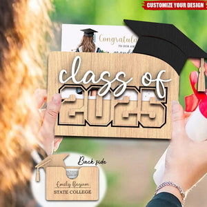 Personalized Class of 2025 | Customizable Graduation Gift Card Holder