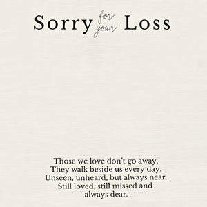 Personalized Those We Love Don't Go Away Memorial Necklace