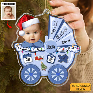 Personalized Acrylic Pendant - My First Christmas Gift for Newborn