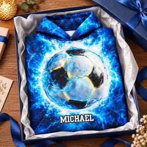 Flame Design For Baseball, Softball, Soccer, Football, Basketball, Hockey Lover - Personalized Hoodie