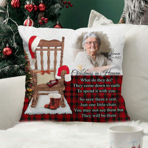 Christmas In Heaven - Personalized Photo Pillowcase