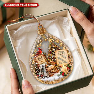 Christmas In Heaven Cardinal Ornament - Personalized Memorial Gift