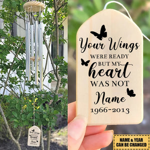 Personalized Memory Butterflis Wind Chime