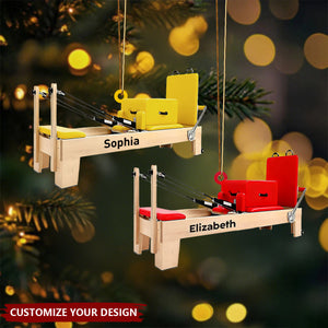 Personalized Pilates Equipment Ornament,Pilates Studio Fitness Gift