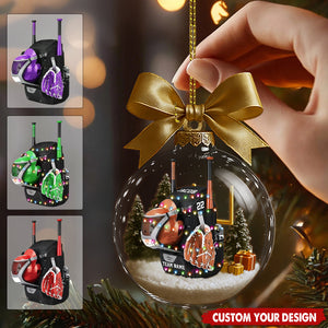 Personalized Baseball Bag Transparent Ornament-Gift For Baseball Lovers