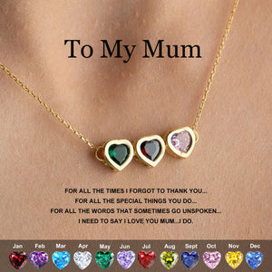 Personalized Birthstone Necklace For Mom, Birthstone Family Jewelry