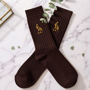 Funny Gifts For Husband Gifts For Men Custom Name Naughty Couple - Personalized Socks