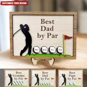 Personalized Best Dad Wood Sign, Father's Day Gift